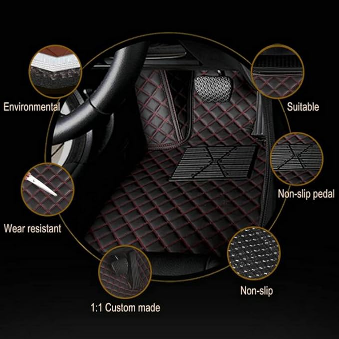 Car Floor Mats - Luxury Leather, Custom Fit - Image 2