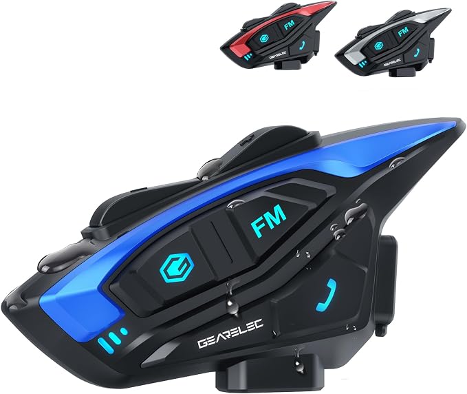 gearelec Motorcycle Helmet Bluetooth Headset Shark Pro Motorcycle Bluetooth by GEARELEC