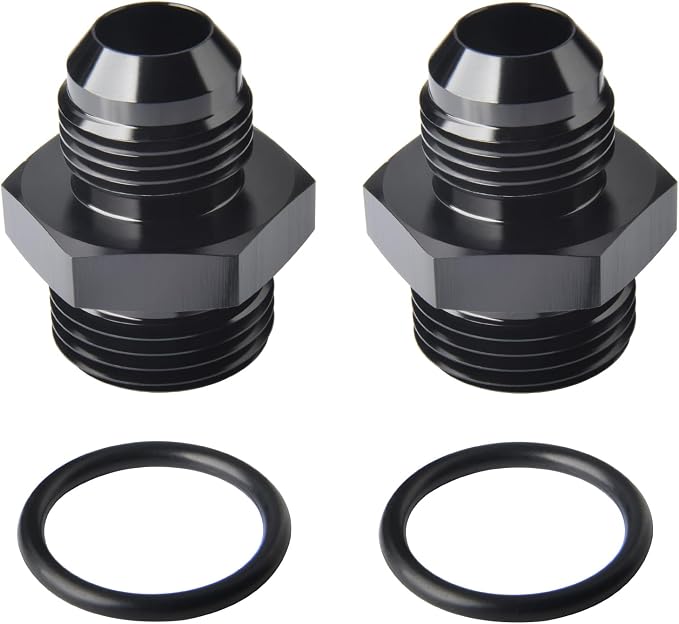 10AN Male Flare to 12AN ORB O-ring Boss Fuel Pump Rail Adapter Fitting Aluminum by Podavelle