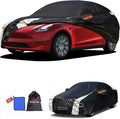 12-Layer Custom Fit Car Cover for Tesla Model Y, Upgraded Waterproof by FocusonQualityServiceHear