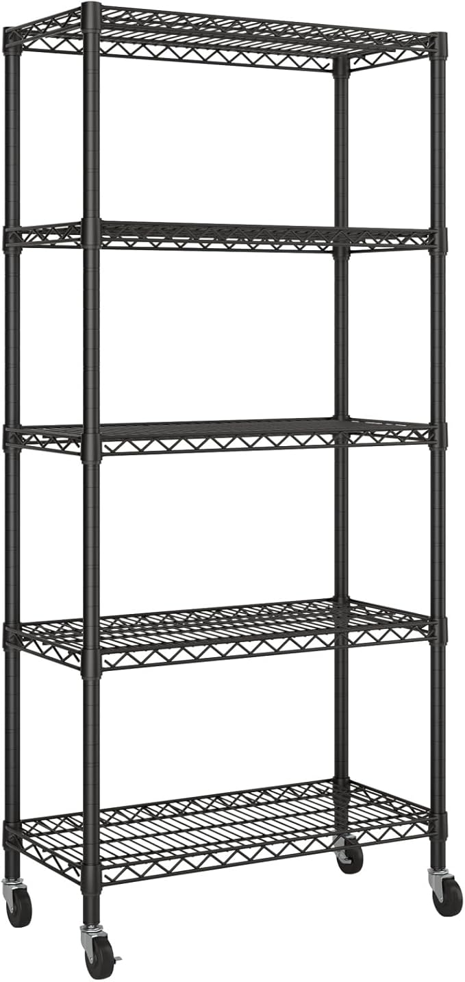 SINGAYE 5 Garage Heavy Duty Shelving Unit Kitchen Pantry Close Home Organizers - Image 9