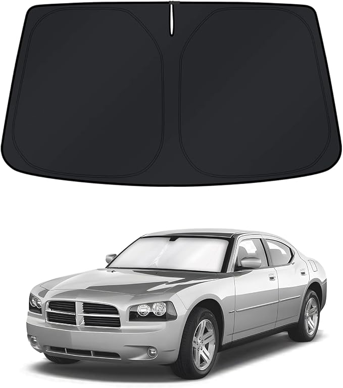 KUST Windshield Sun Shade for 2006–2010 Dodge Charger Window Shade Sun Visor by KUST