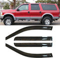 4pcs Outside Mount Style Window Rain Guards Durable Side Window Wind Deflectors by Deebior