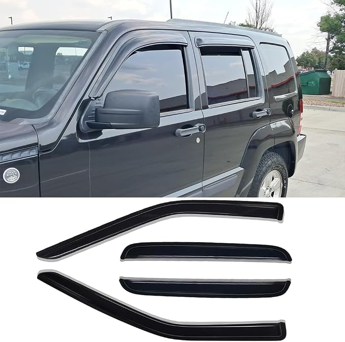 94964 Side Window Wind Vent Deflector, Dark Smoke Nice Window Visor fit by STARTSHIP