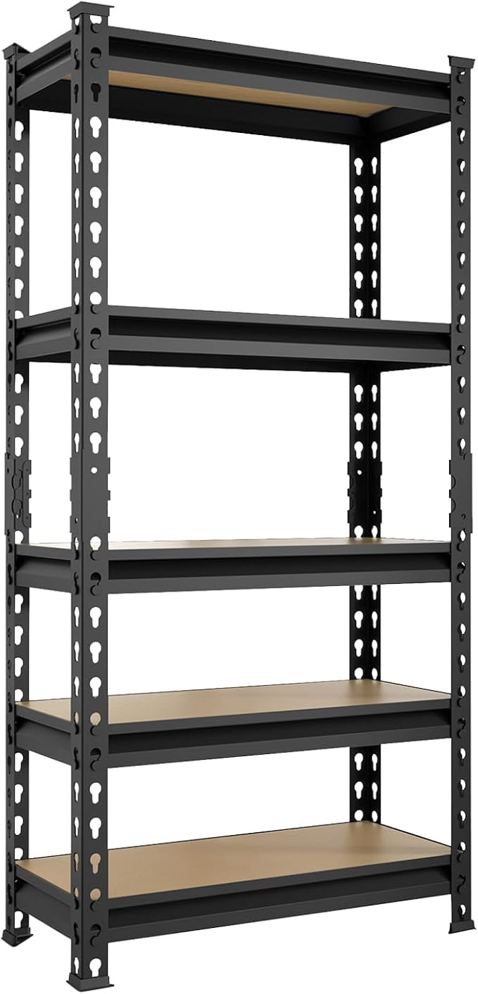 BIG RED Storage Shelving Unit, 5-Tier Adjustable, Heavy Duty Metal Garage by BIGRED