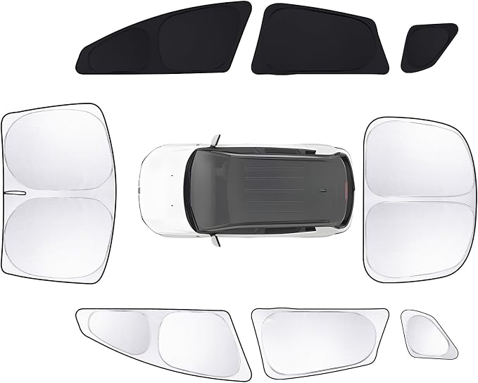 8pcs Car Window Shades for Tesla Model S2012-2025 2026 Accessories, Windshield by Unknown
