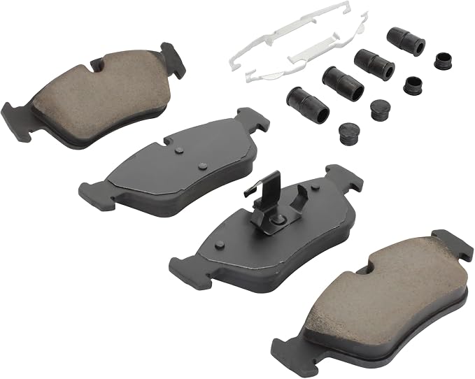 Premium Semi-Metallic Front Brake Pads Compatible - Image 2