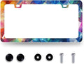 Abstract Shiny License Plate Frame Colorful Bling License Plate Holder by RNKATIH
