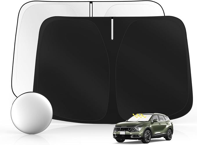 Windshield Sun Shade for Kia Sportage 2023-2025 2026 Foldable Sunshade Custom by SULAGIWINDSHIELDSUNSHADE