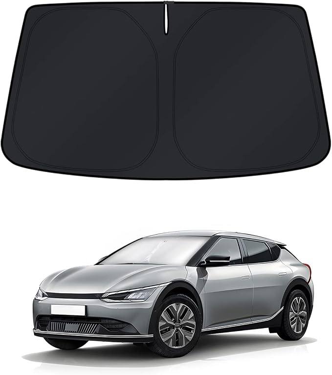 KUST Windshield Sun Shade for Kia EV6 2022 2023 2024 2025 Window Shade Sun by KUST