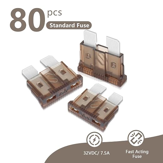 7.5 Amp Standard Fuse, 7.5A Car Blade Fuses - Image 4