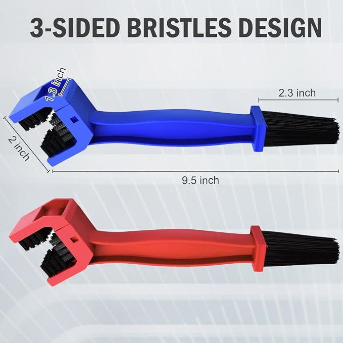 Bike or Motorcycle Chain Washer, Cleaning Brush 2 Pcs - Image 4