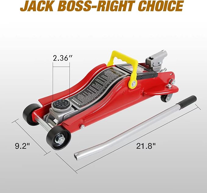 Floor Jack 2.5 Ton Hydraulic Low Profile Trolley Car Jack - Image 3