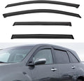 4pcs Front+Rear Smoke Tint Sun/Rain Guard Outside Mount Tape-On Vent Window by LQQDP