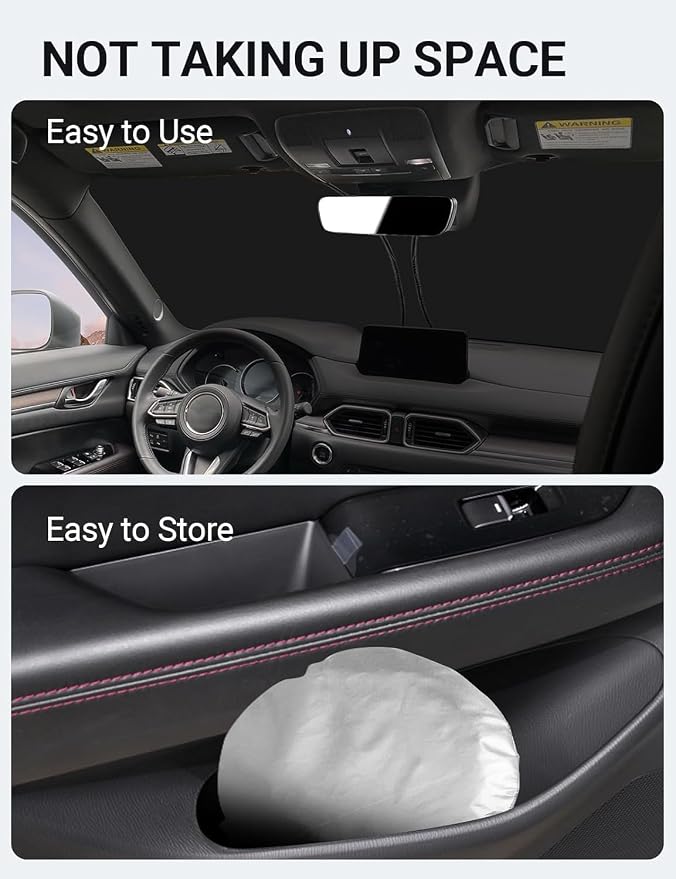 Proadsy for Mazda CX-5 2017-2024 2025 Windshield Sun Shade 4-Layer Foldable - Image 9