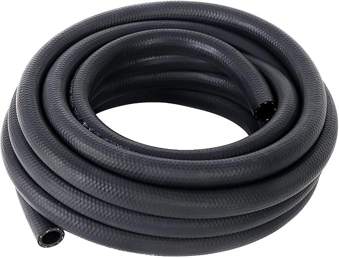 LokoCar Rubber Fuel Hose Line Push Lock 3/4" ID SAE 30R7 NBR 25ft 300PSI Black by GetToKnowEachOther