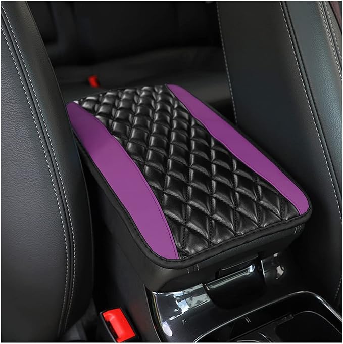 Car Center Console Cushion Pad, Universal Leather Waterproof Armrest Seat Box by Moly+Magnolia