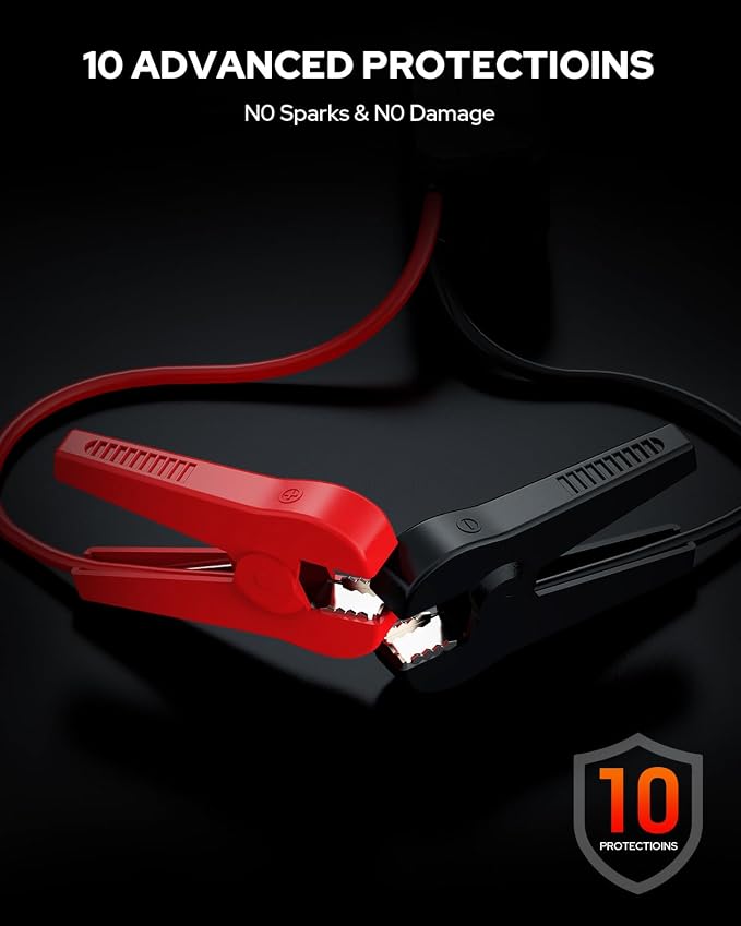 Jump Starter 3000A, BOOKOO Car Battery Jumper Starter Portable, 12V Jump Start - Image 3