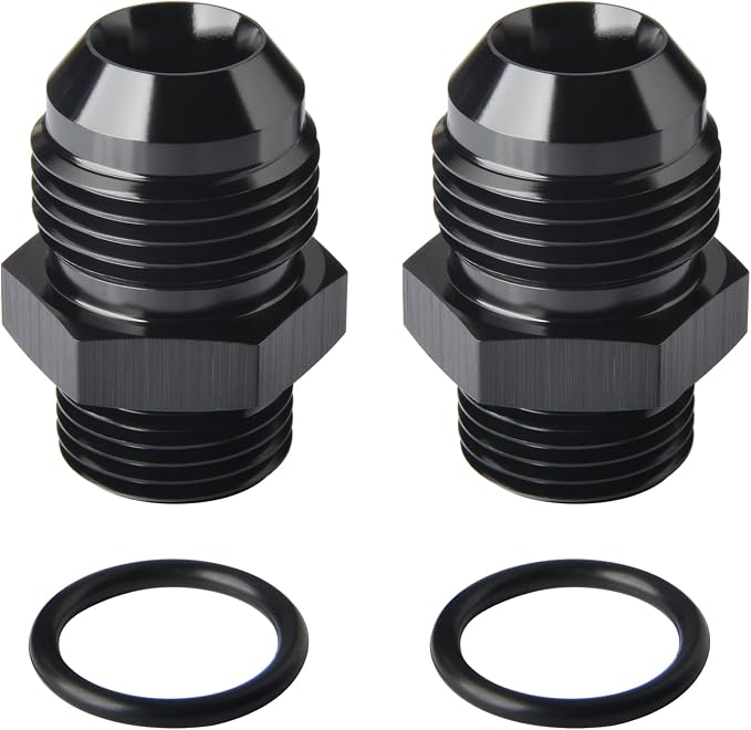 10AN Male Flare to 6AN ORB O-ring Boss Fuel Pump Rail Adapter Fitting Aluminum by Podavelle