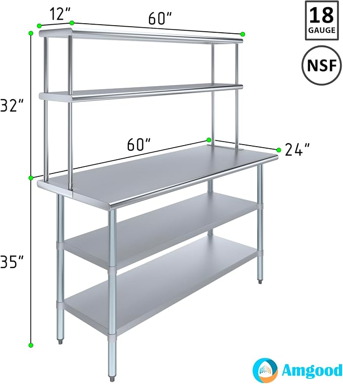 Amgood Stainless Steel Work Table - Image 3