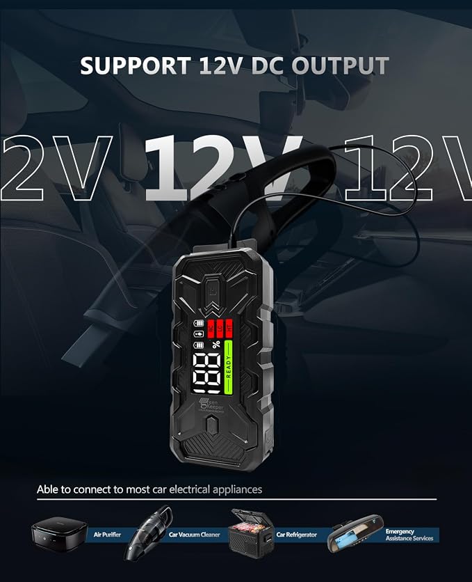 Jump Starter Battery Pack 3000A: 12V Car Battery Booster - Image 9