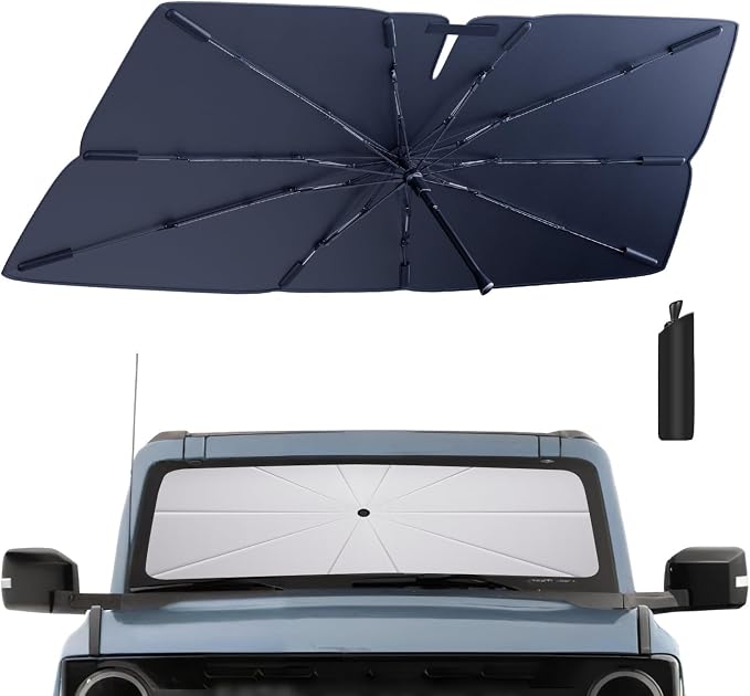 Windshield Sun Shade Umbrella: for Ford Bronco-Sport-2021-2024 by HIMUMOY