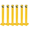 6Pcs Heavy Duty Safety Bollards, 4.5" Diameter Steel Pipe Bollard Post by Hipicute