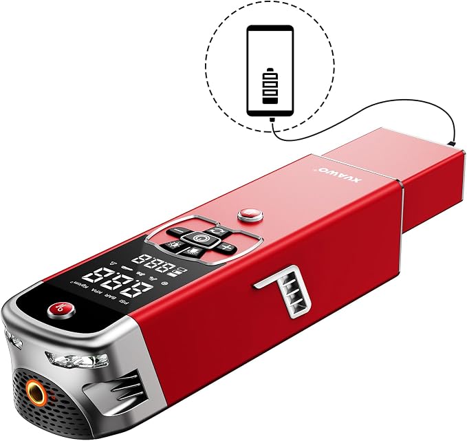 Tire Inflator Portable Air Compressor: Cordless Deflatable Air Pump - Image 6
