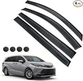 Rain Guards for Sienna 2021-2023, Tape-on Side Window Deflectors for Sienna by LETINGFAR