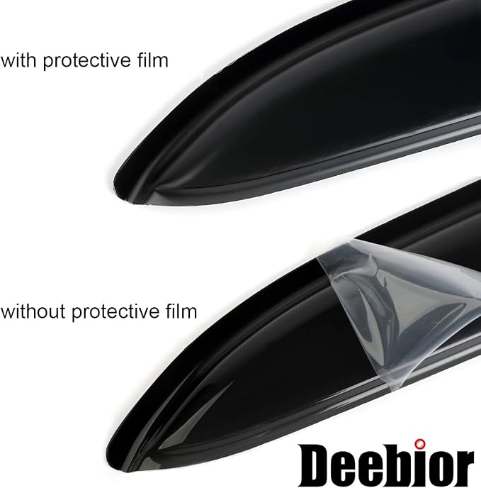 4pcs Original Shatterproof Side Window Wind Deflector Tape on Sun Rain Guards - Image 7