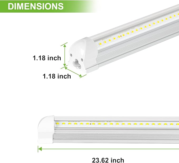 hykolity 30W 2FT LED Shop Light, 3500lm 6500K Super Bright White, Linkable - Image 6