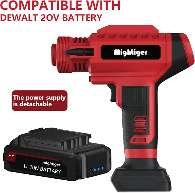 Tire Inflator 20V Cordless Mini Air Compressor DC 12V Portable Handheld Car Air - Image 3