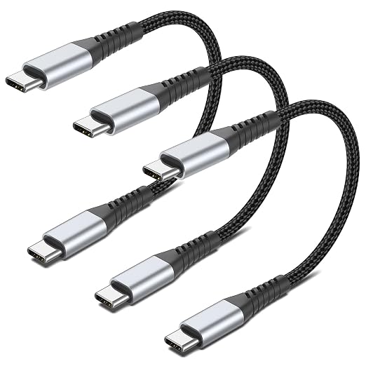 6 inch Braided USB C to C Charger Cable by PEAKLIFT
