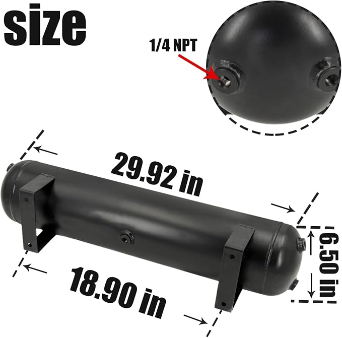 5 Gallon Air Tank for Suspension/Air Ride/Bag/Car Train Truck Horn 18 Liter - Image 2