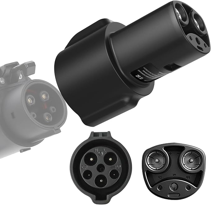J1772 to Tesla Charging Adapter, 80A/250V Fast Charging, Compatible by JEEKVISEN