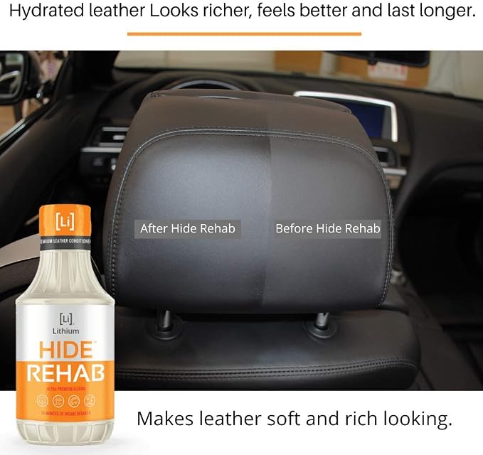 Lithium Hide Rehab Car Leather Cleaner and Conditioner - Image 6