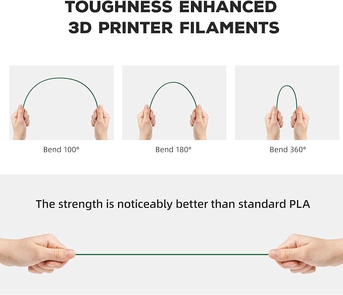FLASHFORGE PLA Filament 1.75mm, 3D Printer Filament 1kg Spool, Dimensional - Image 4