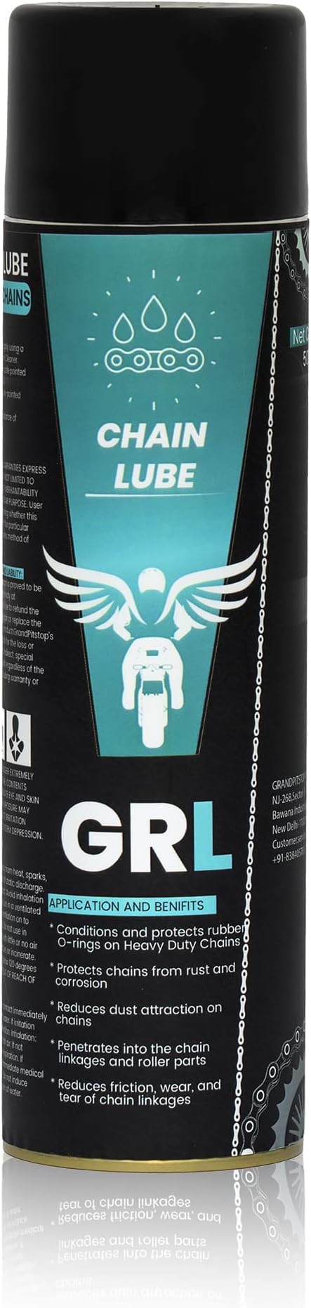 GRAND PITSTOP Chain Cleaner, Degreaser 500ml and Chain Lube, 500ml Motorcycle - Image 5