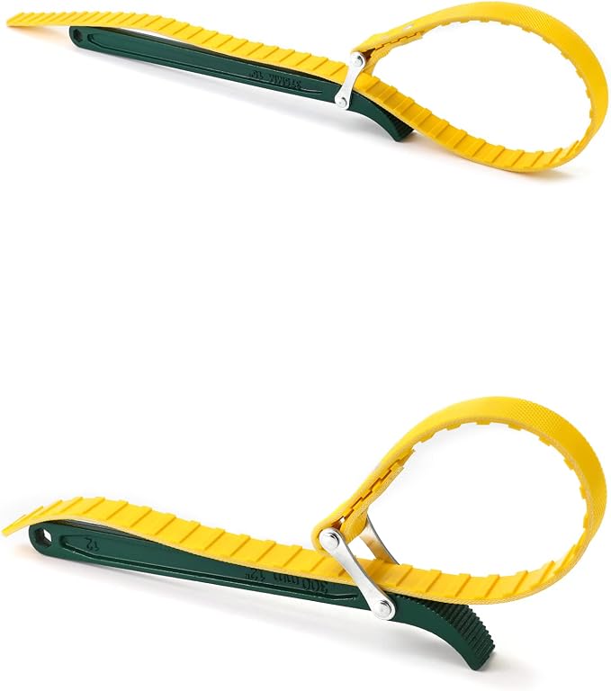 QWORK 15" + 12" Belt Strap Wrench, - Image 2