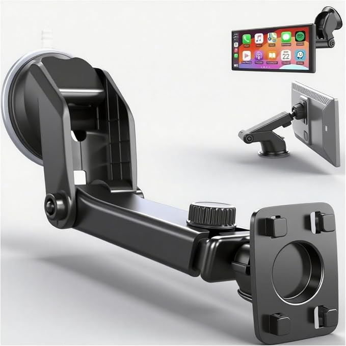 Carplay Mount, 360° Flexible Windshield Dashboard Suction Cup Bracket by Epronic