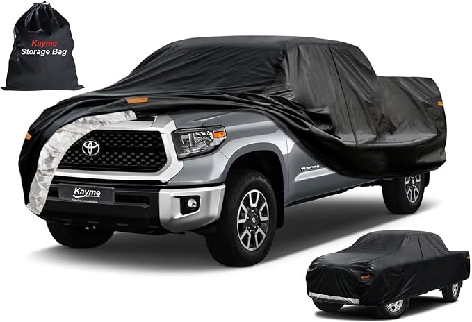 Kayme Truck Cover Custom Fit Toyota Tundra Double/CrewMax Cab SB Bed. Full by kayme