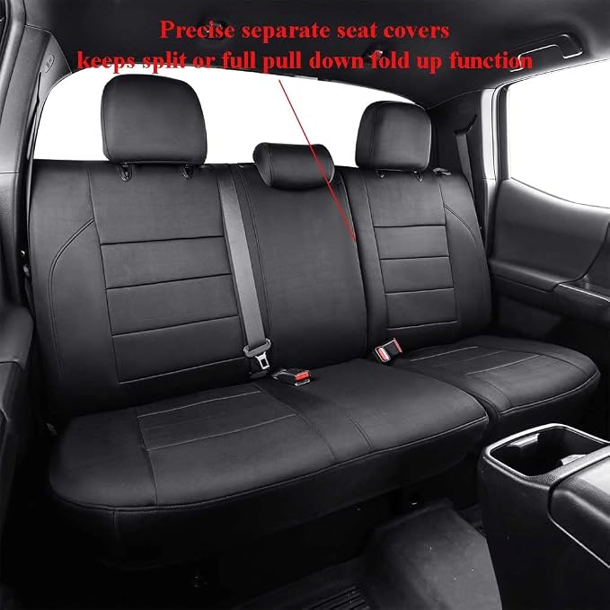 EKR Custom Fit Tacoma Rear Neoprene Car Seat Covers - Image 2