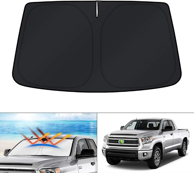 KUST Windshield Sun Shade for Toyota Tundra 2007-2026 Custom Fit Sunshade Sun by KUST