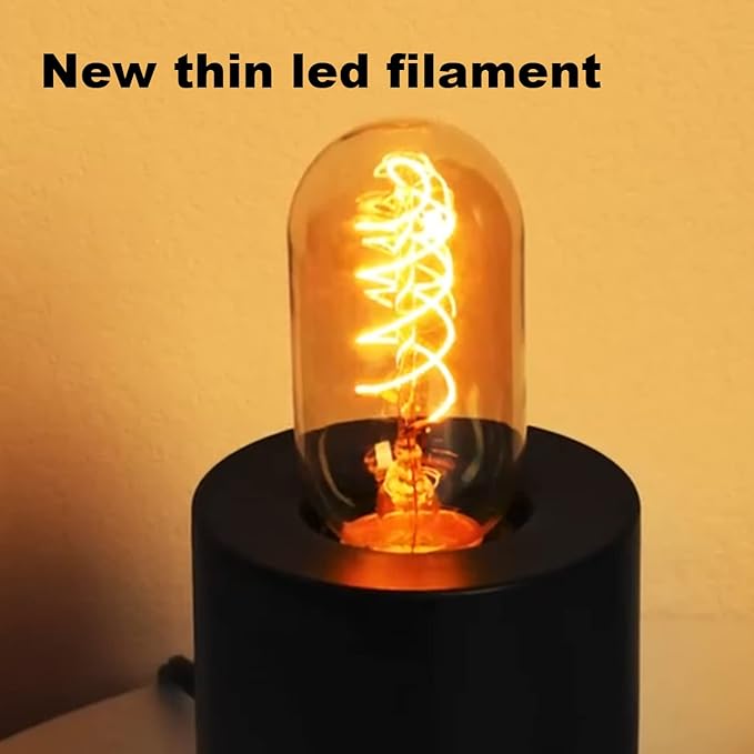 Vintage LED Spiral Filament Bulb T14, E26 Base, 4W Equivalent, 40W Warm White - Image 2