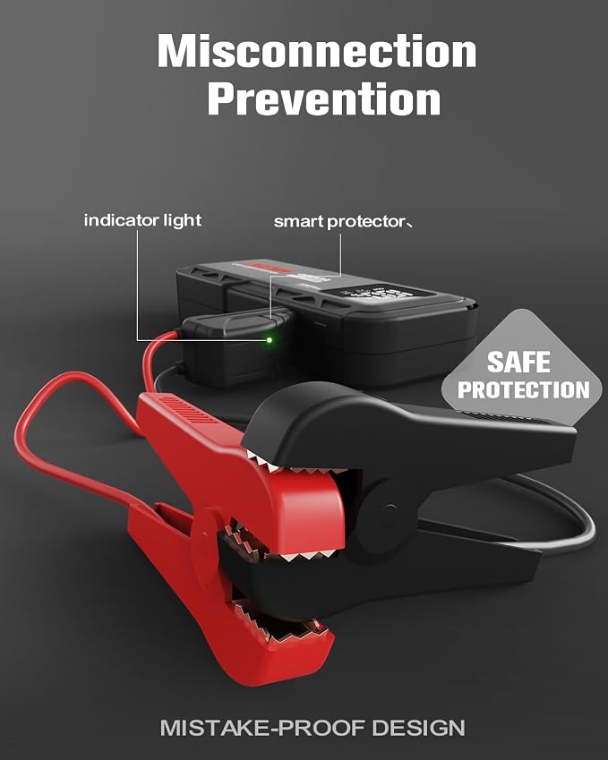 H5 Jump Starter, Portable 4000A Peak Car Battery Jump Starter 12V Jump Box Auto - Image 5