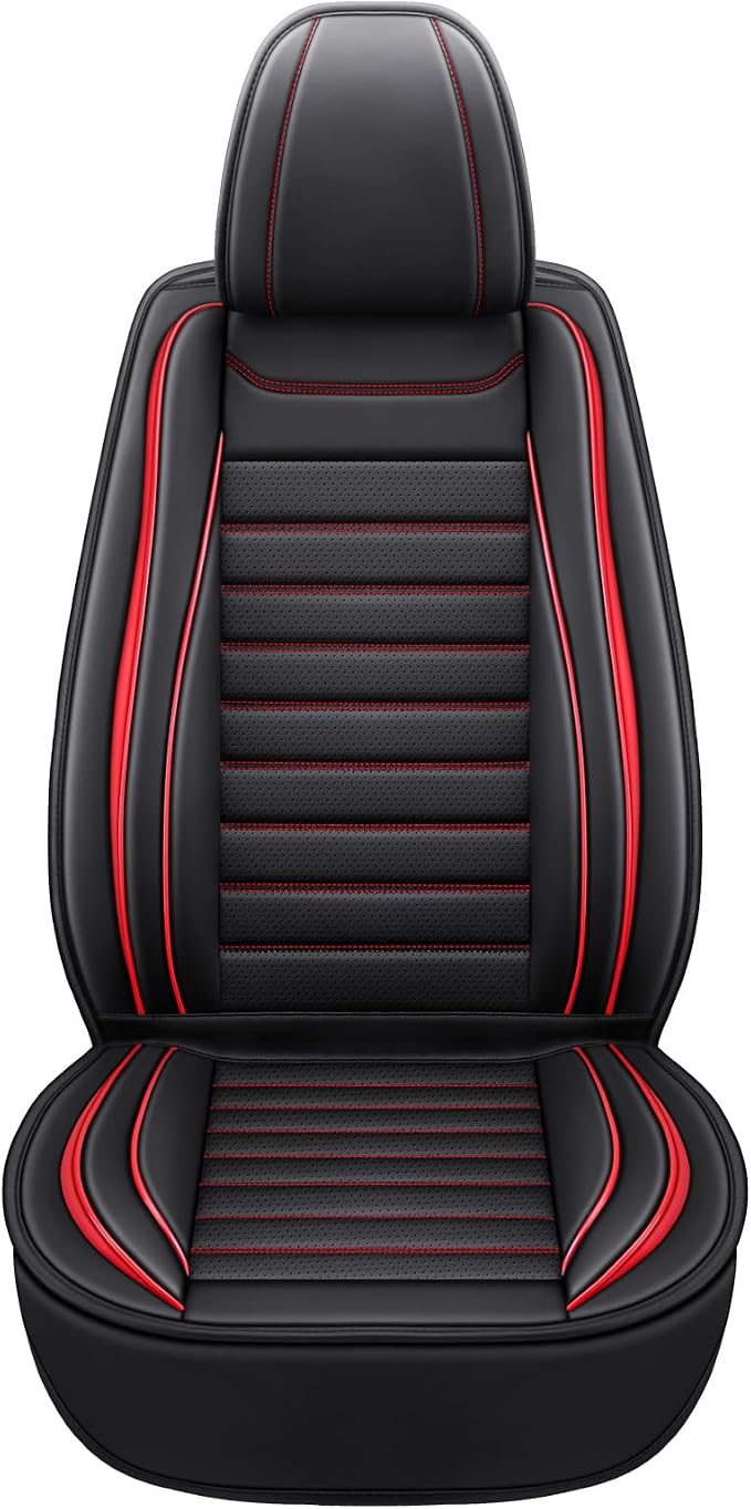 Leather Car Seat Covers Full Set, Universal Faux Leather Car Seat Covers 5 Seats - Image 7