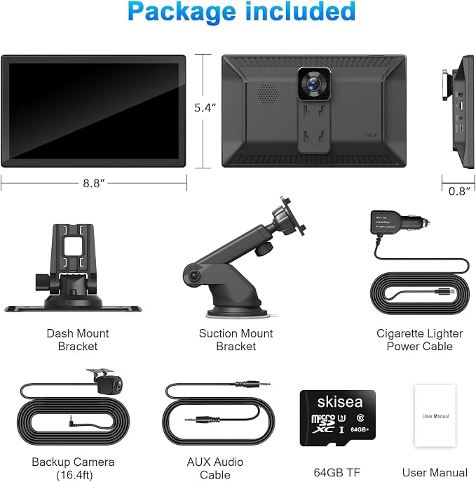 Portable Carplay Screen for Car, Android Auto Car Stereo, Car Audio Receivers - Image 8
