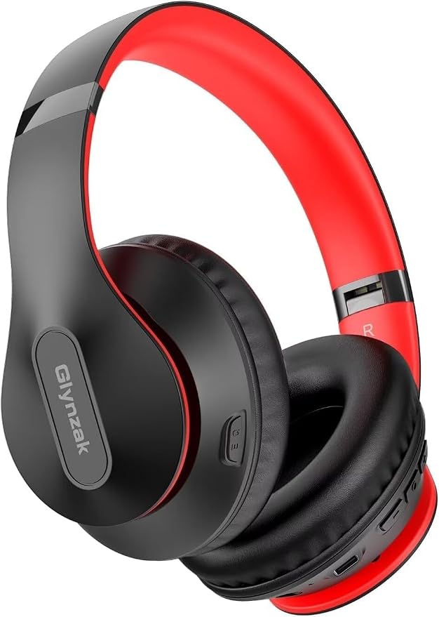 Wireless Bluetooth Headphones Over Ear 65H Playtime HiFi Stereo Headset by Glynzak