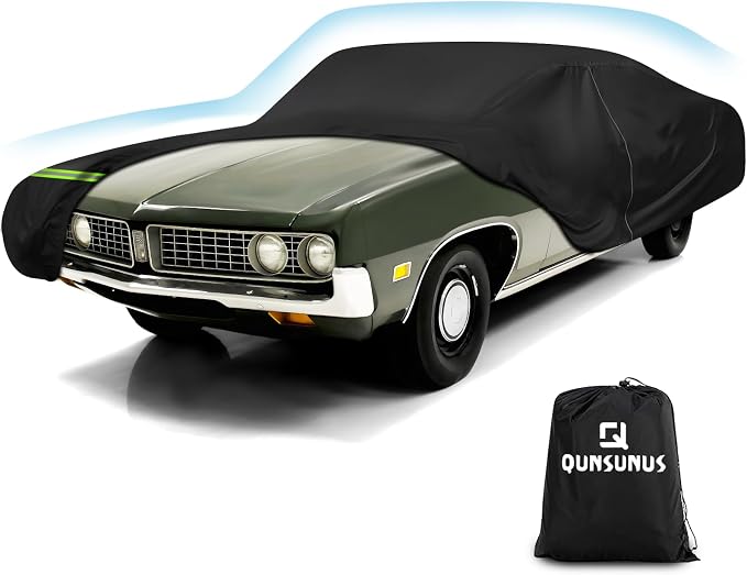 QUNSUNUS Waterproof Car Cover for Ford Torino 1968-1976 and Fairlane 1968-1970 by QQUNSUNUS