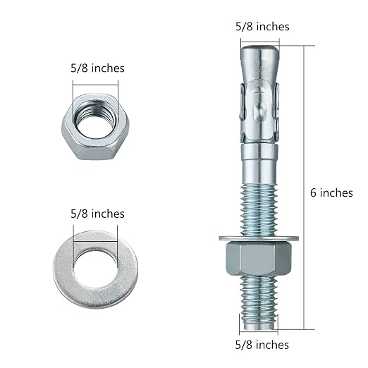 3/8x5 50Pcs Inch Standard Fasteners - Image 2